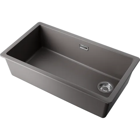 Omoikiri Kata 76-U/I Side-GR Artgranit/leningrad grey