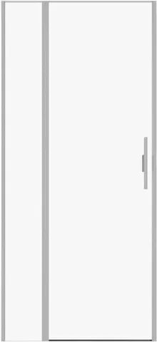 Душевая дверь Allen Brau Priority 90 3.31002.BA серебро браш