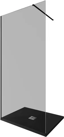 Душевая перегородка Allen Brau Infinity 1 100 3.21016.BBA.T черный браш