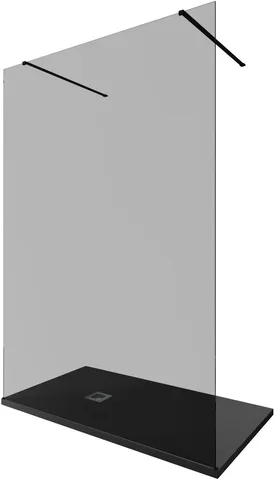 Душевая перегородка Allen Brau Infinity 2 140 3.21052.BBA.T черный браш