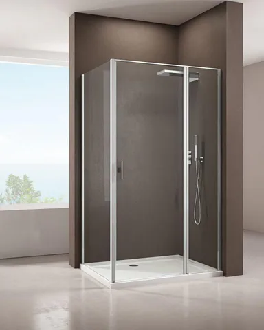 Душевой уголок Allen Brau Priority 90x100 3.31001.00 + 3.31019.00 хром