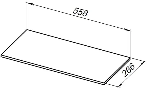 Полка для стеллажа Allen Brau Liberty 60 1.33010.B-S бежевый структ