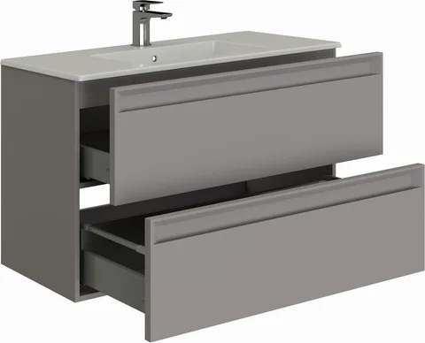 Тумба под раковину Allen Brau Eclipse 100 1.E1003.PGM 2.0 платина матовый