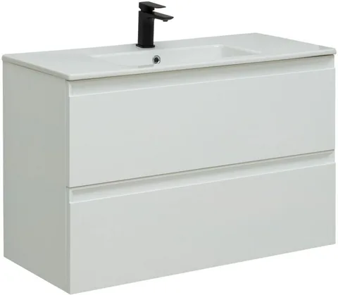 Тумба под раковину Allen Brau Eclipse 100 1.E1003.WM белый матовый