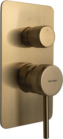 Смеситель для ванны Allen Brau Priority 5.31011-GB (с внутренней частью, 2 выхода) золото