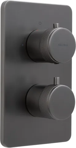 Смеситель для ванны Allen Brau Priority 5.31213-MG (с внутренней частью, 2 выхода) графит браш
