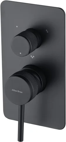 Смеситель для ванны Allen Brau Priority 5.31A11-31 (с внутренней частью, 3 выхода) черный матовый