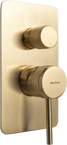 Смеситель для ванны Allen Brau Priority 5.31A11-GB (с внутренней частью, 3 выхода) золото