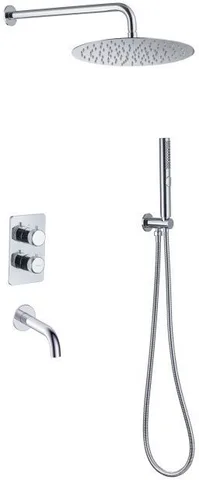 Душевой комплект Allen Brau Priority 5.31014-00 (с внутренней частью, 3 выхода) хром