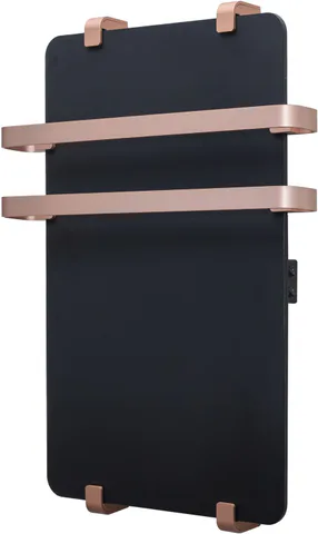 Полотенцесушитель электрический Allen Brau Infinity 100x44 с рейлингом 2.0 и креплением, медь браш