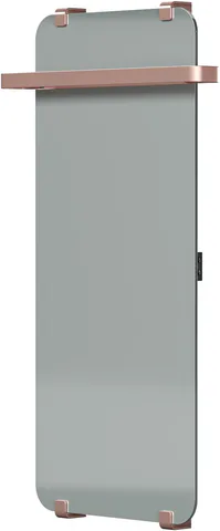 Полотенцесушитель электрический Allen Brau Infinity 100x44 с рейлингом 2.0 и креплением, медь браш