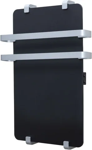 Полотенцесушитель электрический Allen Brau Infinity 100x44 с рейлингом 2.0 и креплением, серебро браш