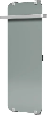 Полотенцесушитель электрический Allen Brau Infinity 100x44 с рейлингом 2.0 и креплением, серебро браш