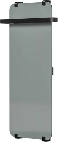 Полотенцесушитель электрический Allen Brau Infinity 100x44 с рейлингом 2.0 и креплением, черный матовый