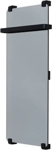 Полотенцесушитель электрический Allen Brau Infinity 100x44 с рейлингом и креплением, черный браш