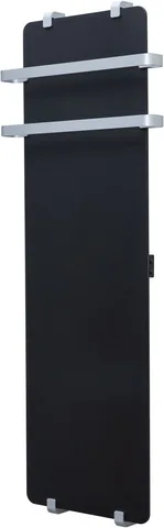 Полотенцесушитель электрический Allen Brau Infinity 120x44 с рейлингом 2.0 и креплением, серебро браш