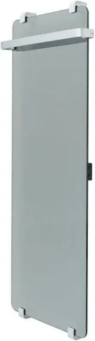 Полотенцесушитель электрический Allen Brau Infinity 120x44 с рейлингом и креплением, серебро браш