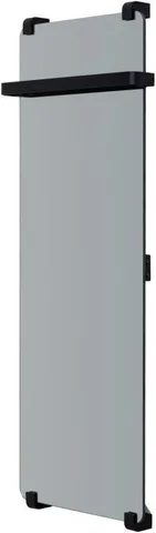 Полотенцесушитель электрический Allen Brau Infinity 120x44 с рейлингом и креплением, черный браш