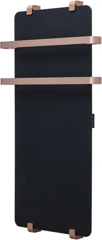 Полотенцесушитель электрический Allen Brau Infinity 140x44 с рейлингом 2.0 и креплением, медь браш