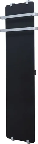 Полотенцесушитель электрический Allen Brau Infinity 140x44 с рейлингом 2.0 и креплением, серебро браш