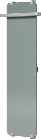 Полотенцесушитель электрический Allen Brau Infinity 140x44 с рейлингом 2.0 и креплением, серебро браш