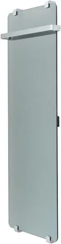 Полотенцесушитель электрический Allen Brau Infinity 140x44 с рейлингом и креплением, серебро браш