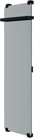 Полотенцесушитель электрический Allen Brau Infinity 140x44 с рейлингом и креплением, черный браш