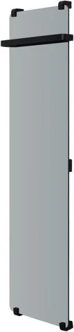 Полотенцесушитель электрический Allen Brau Infinity 160x44 с рейлингом и креплением, черный браш