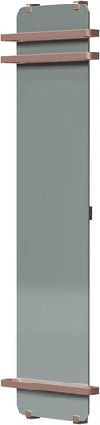 Полотенцесушитель электрический Allen Brau Infinity 180x44 с зеркалом, рейлингом 2.0 и креплением, медь браш