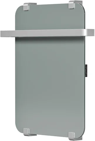 Полотенцесушитель электрический Allen Brau Infinity 60x44 с рейлингом 2.0 и креплением, серебро браш