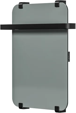 Полотенцесушитель электрический Allen Brau Infinity 60x44 с рейлингом 2.0 и креплением, черный матовый