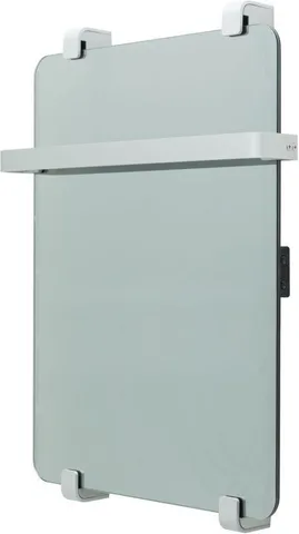 Полотенцесушитель электрический Allen Brau Infinity 60x44 с рейлингом и креплением, серебро браш