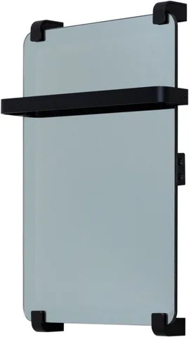 Полотенцесушитель электрический Allen Brau Infinity 60x44 с рейлингом и креплением, черный браш