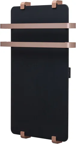Полотенцесушитель электрический Allen Brau Infinity 80x44 с рейлингом 2.0 и креплением, медь браш