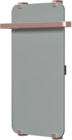 Полотенцесушитель электрический Allen Brau Infinity 80x44 с рейлингом 2.0 и креплением, медь браш