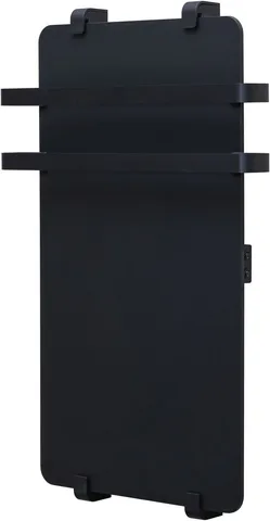 Полотенцесушитель электрический Allen Brau Infinity 80x44 с рейлингом 2.0 и креплением, черный матовый