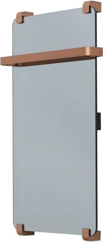 Полотенцесушитель электрический Allen Brau Infinity 80x44 с рейлингом и креплением, медь браш