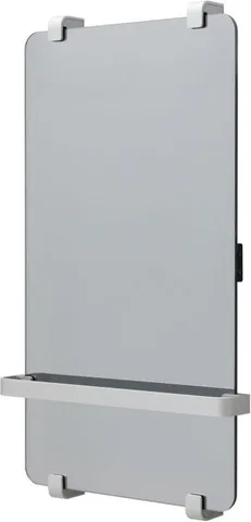 Полотенцесушитель электрический Allen Brau Infinity 80x44 с рейлингом и креплением, серебро браш