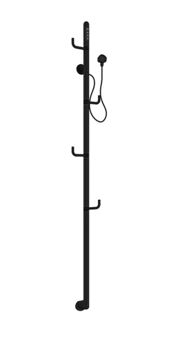 Полотенцесушитель электрический Allen Brau Liberty 1659х182 7.33001-31 черный матовый