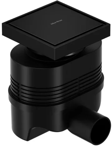 Душевой трап Allen Brau Priority 9.50024.31 100 черный матовый, решетка 2 в 1 (обратная сторона под плитку)