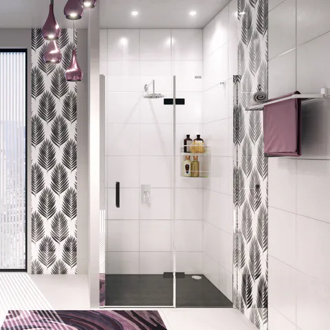 Аллер (Aller) 10H05RBM  Душевая дверь