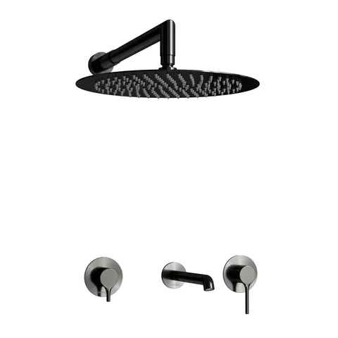 Рейн (Rhein) 9951.99DVR2.019.116.443GR Встраиваемый комплект для ванны с изливом и верхней душевой н