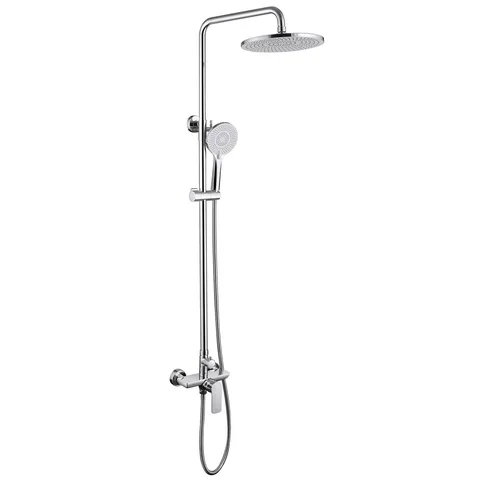 Душевая стойка ABBER Weiss Insel AF8020L без излива, хром