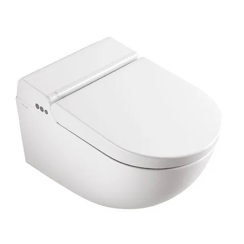 Catalano Cataclean Унитаз-биде подвесной 59x38 с крышкой, покрытие Cataglaze+, белый глянцевый (стар. артикул - 1VS59CCLC00) (состоит из 2-х коробок)