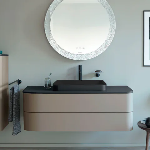 Duravit Happy D.2 Plus Столешница 16x1300x550мм для тумб HP4932,HP4942,HP4952,HP4962,HP4972 под 1 раков, graphite supermatt (СПЕЦЦЕНА с нашего склада)