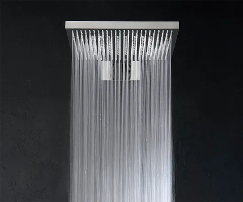Almar VELVET DUAL FLOW Душевая лейка из стены, 300х300 мм, 2 режима, материал нерж. сталь, цвет Mirror Stainless Steel