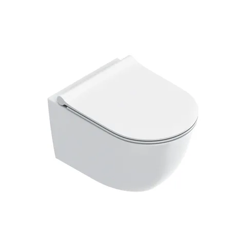 Catalano SFERA Унитаз подвесной 50x35, безободковый, смыв Tornado, покрытие Twinglaze+, 4.5л, без крепежа, цвет белый матовый (NEW 2026)
