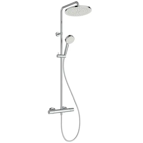 Ideal Standard Ceratherm T25 Душевая система с термостатом и ручным душем и шлангом, корпус Coolbody, руч.душ: 2 режима, верх. душ: 250 мм, цвет: хром