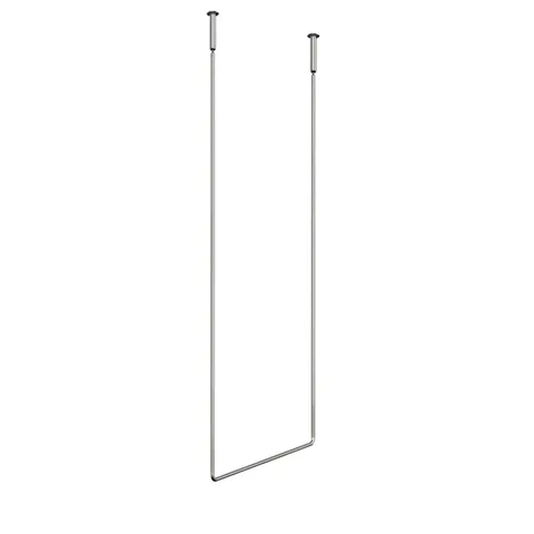 Gessi Goccia Полотенцедержатель потолочный 60см h=160см, цвет: шлифованный хром