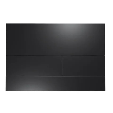 TECEsquare II, панель смыва с двумя клавишами металлическая, черный, матовая